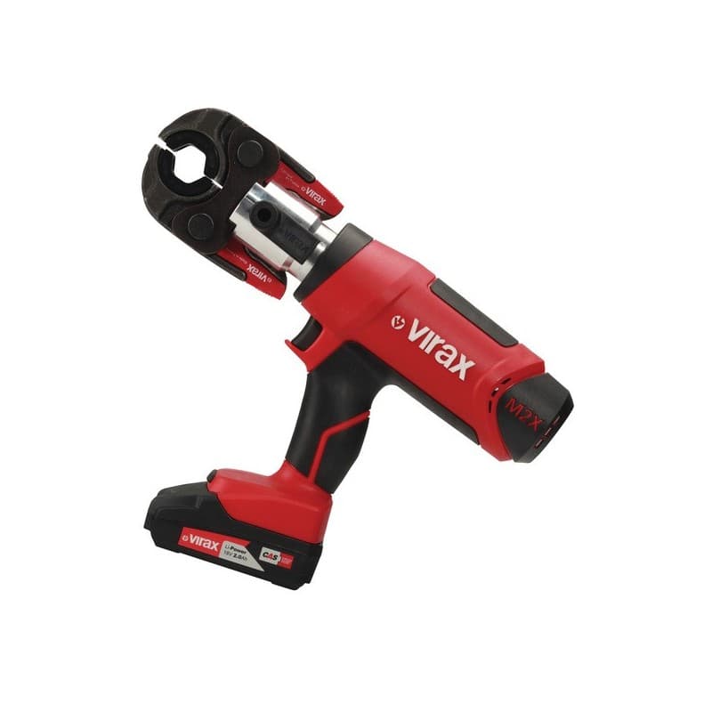 Lot sertisseuse m2x 1 unité(s) sertisseuse m2x + th 16-20-26 + 2 batteries - virax