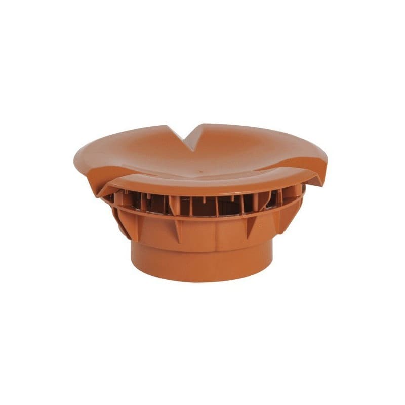 Chapeaux de ventilation de toiture simple chapeau de ventilation ø 160 terracotta 1 pièce(s) - nicoll