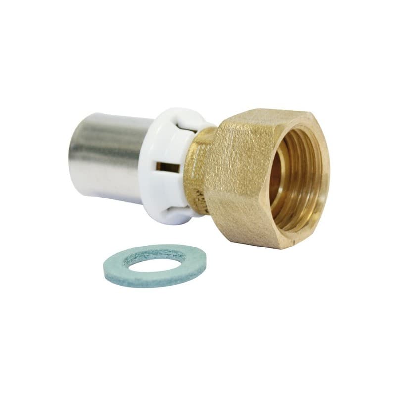 Raccords à sertir à écrou tournant multicouche raccord à sertir écrou tournant multicouche ø16 15x21 1 pièce(s) 16 mm 15/21 (1/2") multicouche - somat