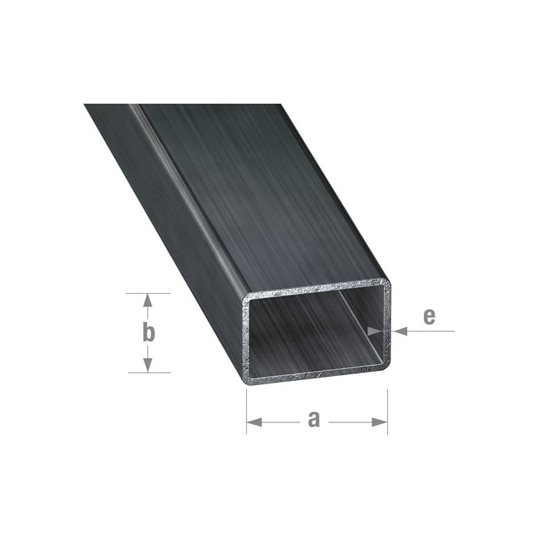 Tubes rectangulaire acier verni perforé à froid 1 barre(s) de 2 mètre(s) linéaire tube rectangulaire 35 x 20 x 1,5 mm - acier paf verni - cqfd