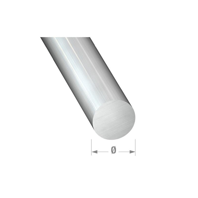 Rond alu brut 1 barre(s) de 1 mètre(s) linéaire rond ø4 mm - aluminium brut - cqfd