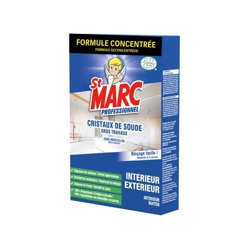 St marc cristaux de soude professionnel st marc cristaux de soude professionnel 1 boîte(s) de 1 kilogramme(s) boîte cristaux de soude - st marc profes