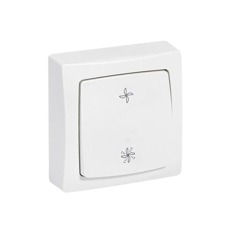 Interrupteur en saillie asl commande pour vmc asl blanc 1 pièce(s) monobloc en saillie vmc - legrand snc