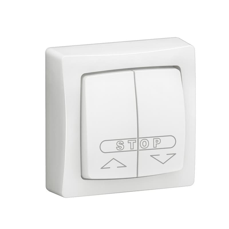 Interrupteur en saillie asl bouton poussoir commande centralisée volets roulants asl blanc 1 pièce(s) monobloc en saillie volets roulants - legrand sn