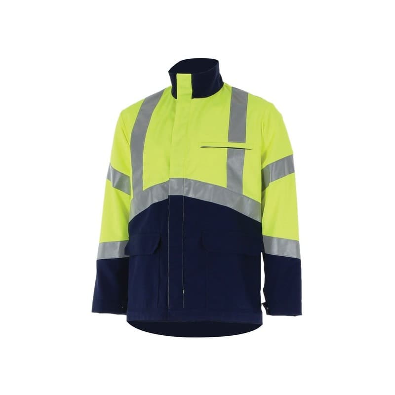 Blousons fluo safe blouson fluo safe jaune fluo/marine t1 200 - 300 g entre 4 et 6 blouson coton / polyester t1 1 pièce(s) bleu , jaune - cepovett