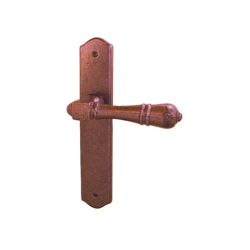 Ensemble poignées brugge chp_fonction_cle_19859__.jpg 1 pièce(s) ensemble sur plaque a195 e70 clé i - rouillé verni - brionne