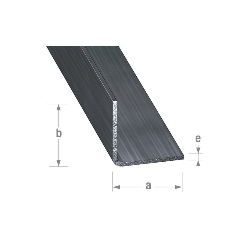 Cornières acier verni à froid 1 barre(s) de 1 mètre(s) linéaire cornière égale 25 x 25 x 1,5 mm - acier paf verni - cqfd