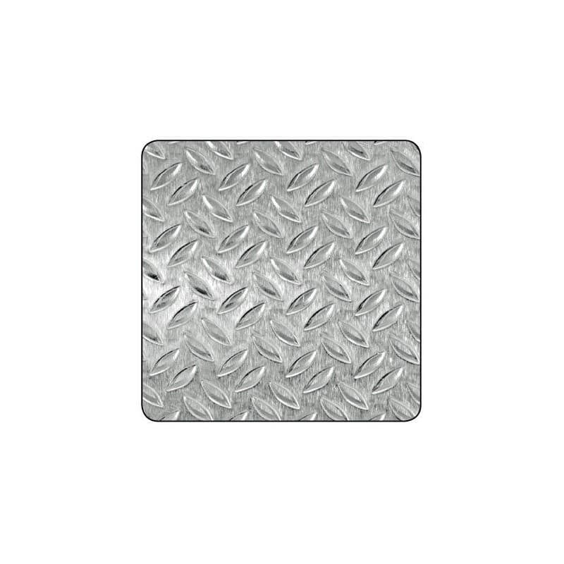 Tôles décoratives alu brut 1 feuille(s) tôle grain de riz 1000 x 500 - aluminium brut - cqfd