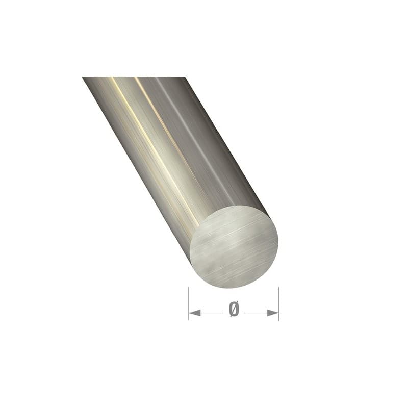 Rond inox mat 1 barre(s) de 1 mètre(s) linéaire rond ø12 mm - inox mat - cqfd