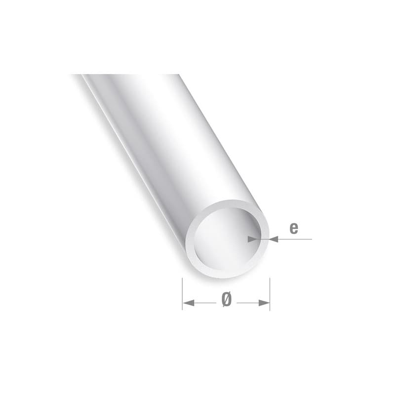 Tube rond ø8 x 1,5 mm - composite blanc 1 barre(s) de 1 mètre(s) linéaire tube rond ø8 x 1,5 mm - composite blanc - cqfd