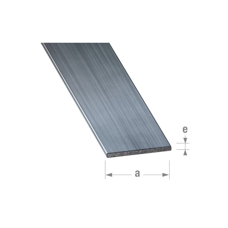 Plat acier étiré verni 1 barre(s) de 1 mètre(s) linéaire profilé plat 16 x 2 mm - acier étiré verni - cqfd