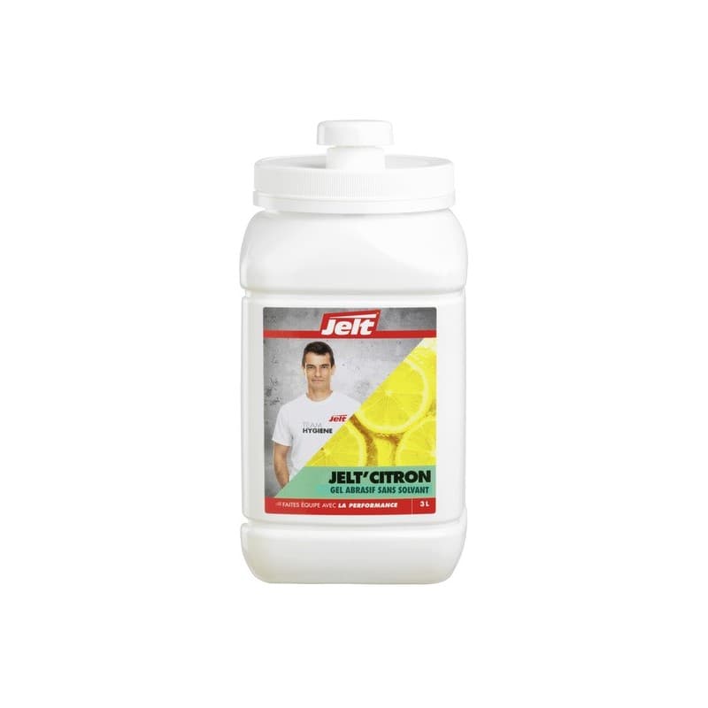 Gel abrasif jelt'citron gel abrasif jelt'citron pompe 1 bidon(s) de 3 litre(s) cartouche rechargeable liquide savon d'atelier 3 litre(s) - jelt