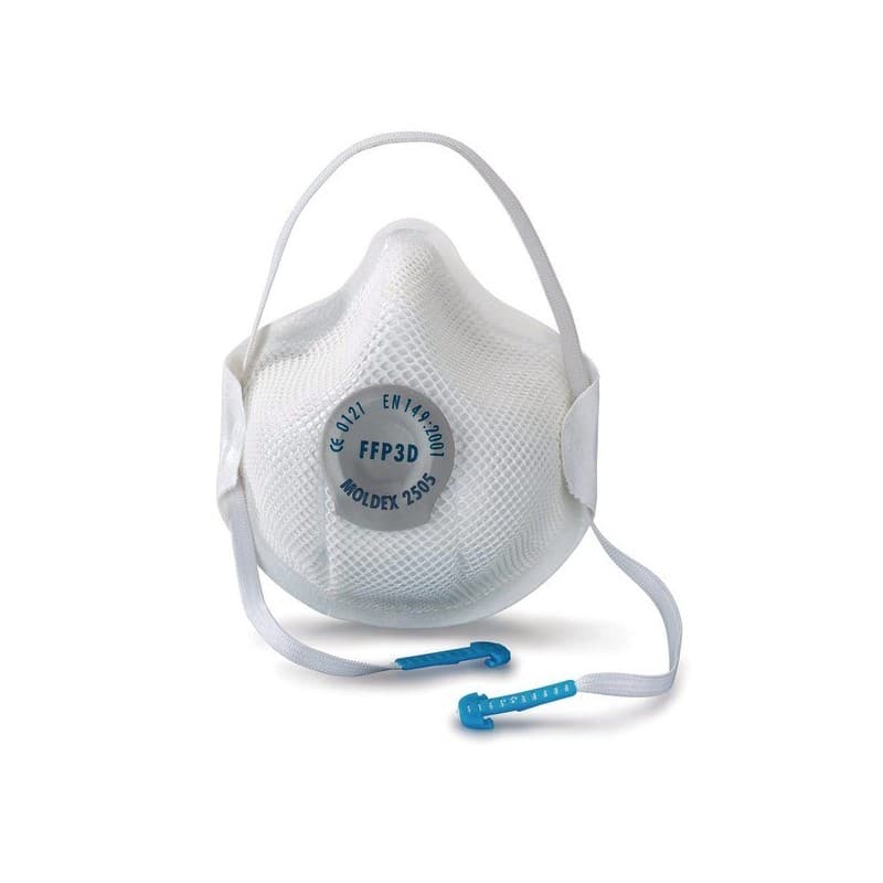 Masques ffp3 valve rd et nrd masques ffp3 nrd avec soupape ffp3/p3 oui jetable type p 1 boîte(s) de 10 pièce(s) - moldex metric