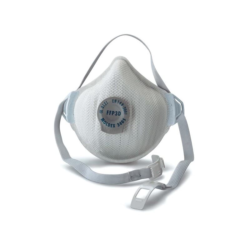 Masques ffp3 valve rd et nrd masques ffp3 rd avec soupape ffp3/p3 oui type p réutilisable 1 boîte(s) de 5 pièce(s) - moldex metric