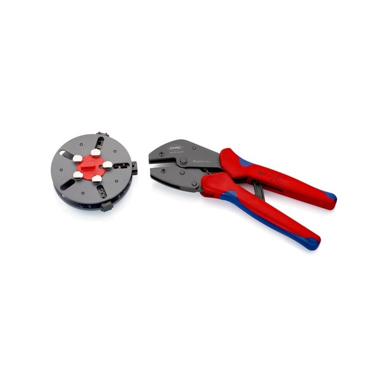 Pince à sertir multicrimp + porte-profils pince à sertir multicrimp + porte-profils 1 pièce(s) - knipex werk