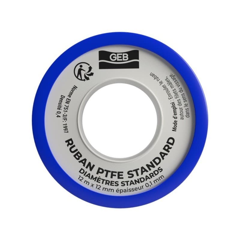 Ruban d'étanchéité ptfe olifan ruban ptfe olifan 19 mm x 15 m x 0,2 mm 1 rouleau(x) de 15 mètre(s) linéaire - geb sas