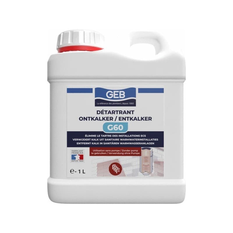 Détartrant canalisations g60 détartrant canalisations g60 1 bidon(s) de 1 litre(s) - geb sas