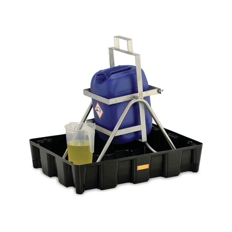 Bacs de rétention modulaires bac de rétention modulaire pe 60 l sans caillebotis polyéthylène 60 l 1 pièce(s) 60 cm 60 litre(s) 80 cm sans 16.5 cm - c