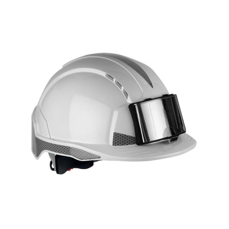 Casque evolite porte badge casque evolite porte badge cr2 blanc blanc aucune oui crémaillère abs 1 pièce(s) - jsp safety