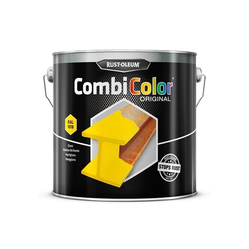 Peinture antirouille 2 en 1 combicolor® original supports neufs ou sains alkyde brosse/rouleau, pistolet sans air eau très soigné 10 m²/l 2.5 l ancien