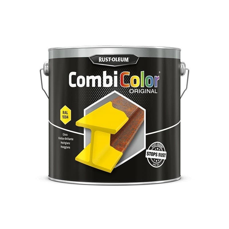 Peinture antirouille 2 en 1 combicolor® original supports neufs ou sains alkyde brosse/rouleau, pistolet sans air eau très soigné 10 m²/l ancienne pei