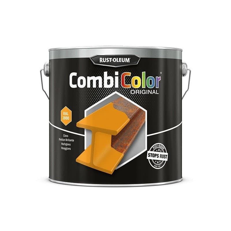 Peinture antirouille 2 en 1 combicolor® original supports neufs ou sains alkyde brosse/rouleau, pistolet sans air eau très soigné 10 m²/l ancienne pei