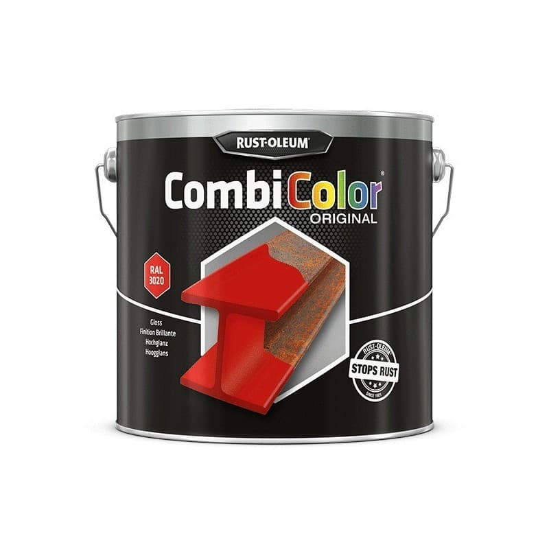 Peinture antirouille 2 en 1 combicolor® original supports neufs ou sains alkyde brosse/rouleau, pistolet sans air eau très soigné 10 m²/l ancienne pei