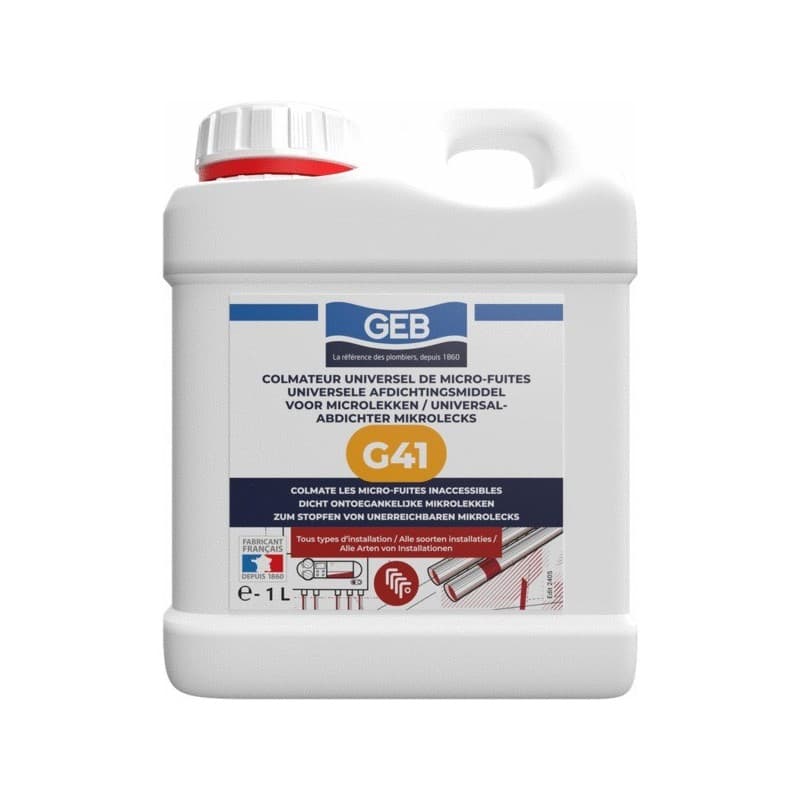 Colmateur universel micro-fuites g41 1 bidon(s) de 1 litre(s) colmateur universel micro-fuites g41 - geb sas