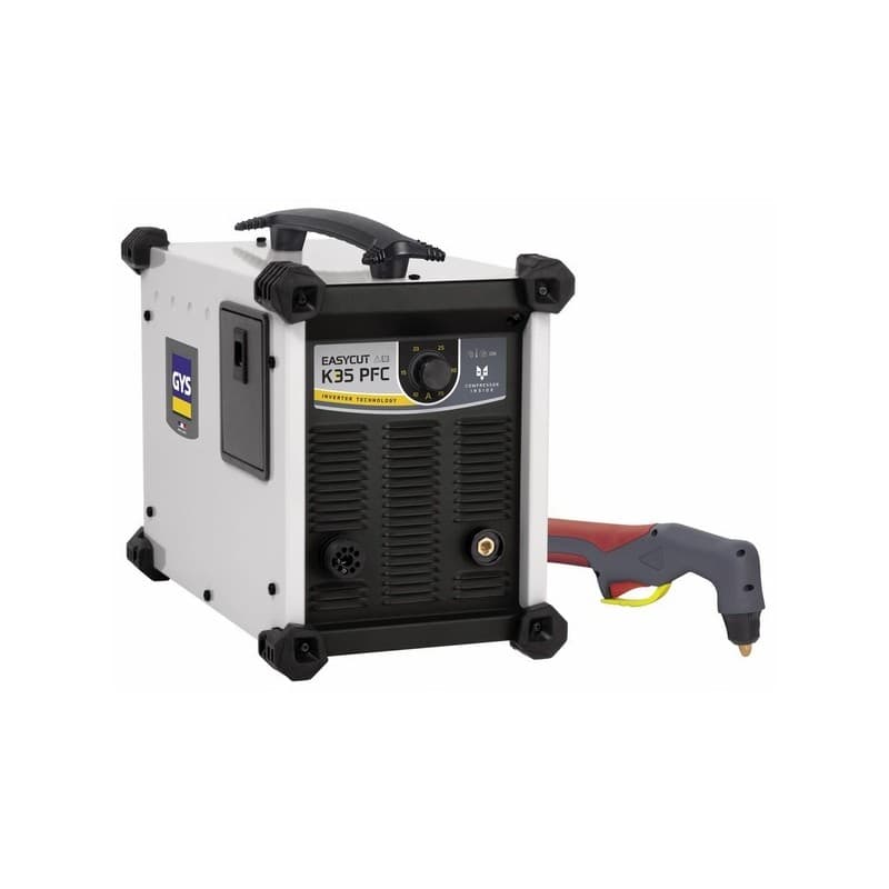 Découpeur plasma easycut k35 pfc monophasé 230v 10 mm 15 mm 1 pack(s) 18.5 kg découpeur plasma easycut k35 pfc - gys
