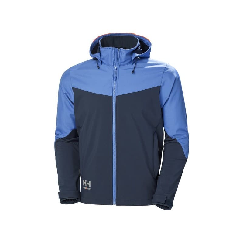 Veste softshell oxford m 300 - 400 g entre 1 et 3 bleu veste 1 pièce(s) veste softshell oxford marine/bleu tm polyamide, polyester - helly hansen