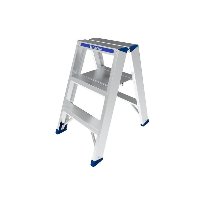 Marchepied aluminium double acces 5.2 kg 3 1 pièce(s) marchepied double acces 3 marches 2.23 m 0.71 m - tubesca-comabi