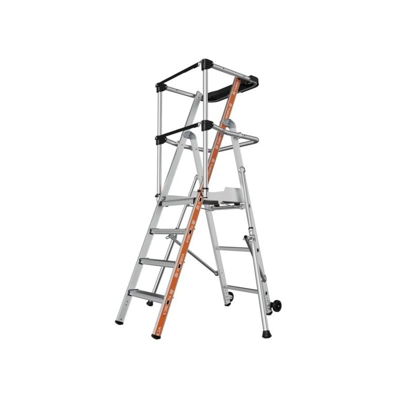 Plate-forme raptor - garde-corps sangles 4 1 pièce(s) 18.5 kg 2,94 m 0.94 m plate-forme raptor 4 marches garde-corps sangles 150 roulante - tubesca-c