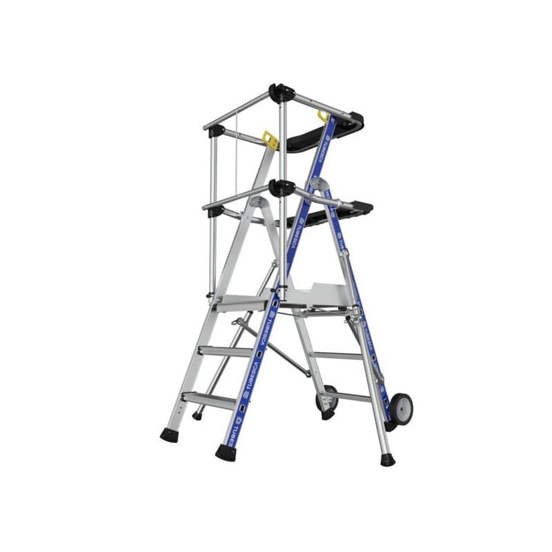 Plate-forme sherpamatic - garde-corps lisses 3 1 pièce(s) 0.7 m 2.7 m plate-forme sherpamatic 3 marches garde-corps lisses 20.4 kg 150 roulante - tub