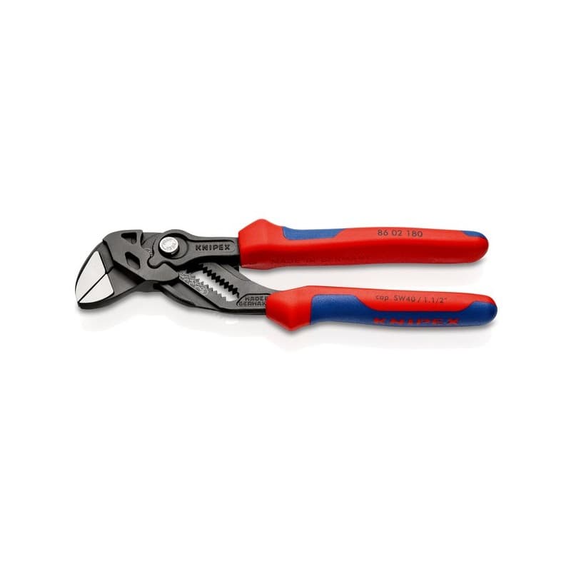 Pince-clé à réglage rapide 1 pièce(s) pince-clé atramentisée gaines bi-matière 40 / 180 mm - knipex werk
