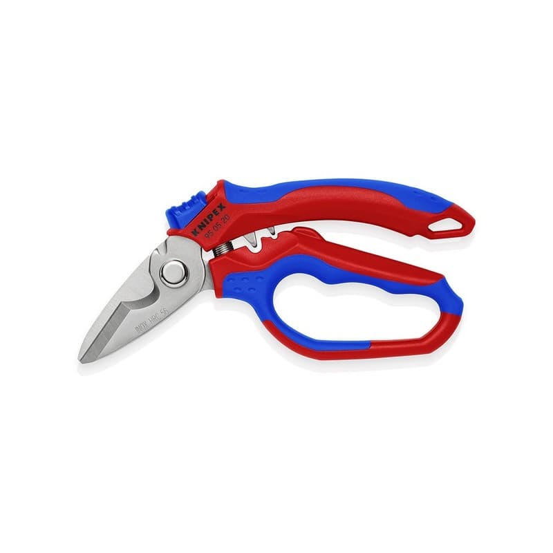 Ciseaux d'électricien coudés gaines bi-matière 160 mm 1 pièce(s) ciseaux d'électricien coudés gaines bi-matière 160 mm - knipex werk