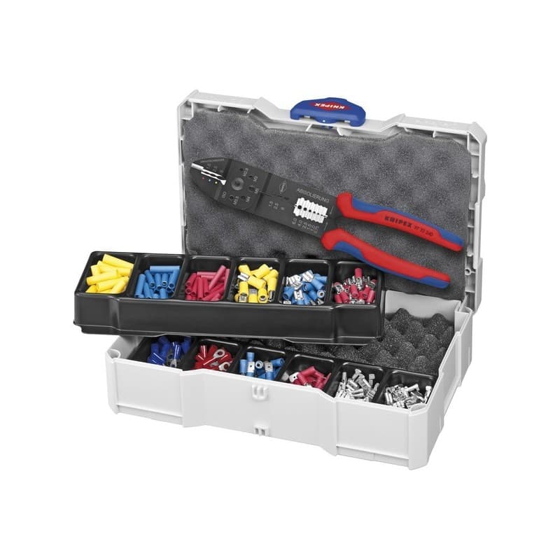Coffret de 13 outils de sertissage tanos mini-systainer® 1 coffret(s) coffret d'outils de sertissage tanos mini-systainer® - knipex werk