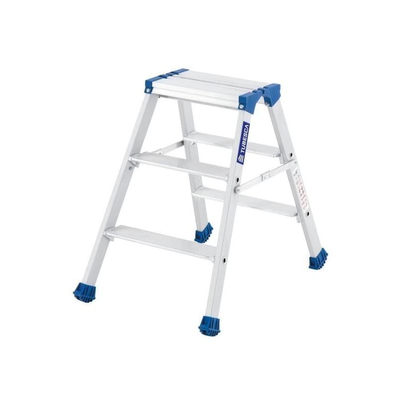 Marchepied double accès 4.4 kg 3 1 pièce(s) 0.67 m 2.45 m 150 kg marchepied double accès 2x3 marches - tubesca-comabi