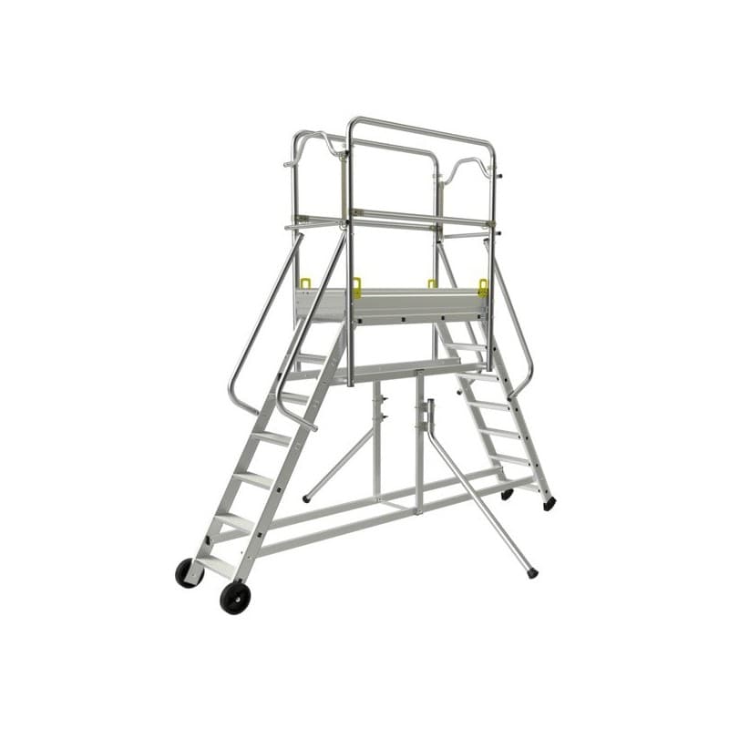 Passerelles banches 6 1 pièce(s) passerelle banche 7 marches 1.26 m 3.26 m 47.0 kg 150 roulante - tubesca-comabi