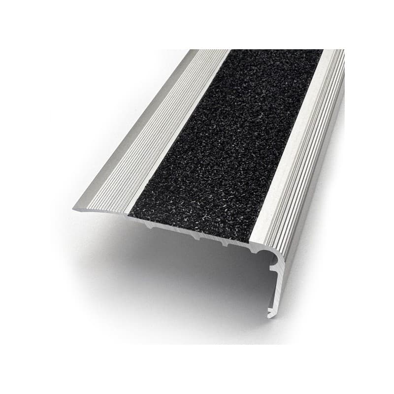 Nez de marche aluminium grande longueur 1 pièce(s) intérieur et extérieur 32 mm à visser aluminium 67 mm tertiaire anodisé naturel nez de marche évolu