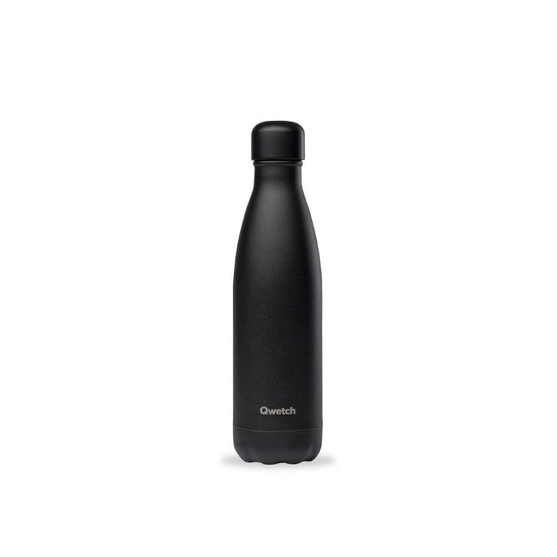 Gourde isotherme 500ml 1 pièce(s) bouteille isotherme 500ml matt noir - qwetch