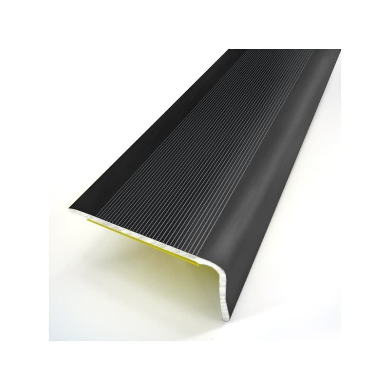 Nez de marche aluminium 6va 36 mm 1 pièce(s) aluminium auto-adhésif intérieur tertiaire 2 mm 24 mm nez de marche strié 6va 36 x 24 x 1100 mm - anodisé