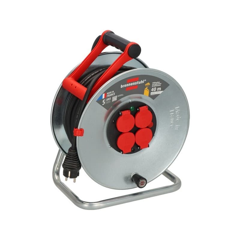 Enrouleur électrique silverpro enrouleur silverpro 40 m ho7rn-f 3g 1,5 mm² h07rn-f 3g1,5 40.00 m 1 pièce(s) - brennenstuhl