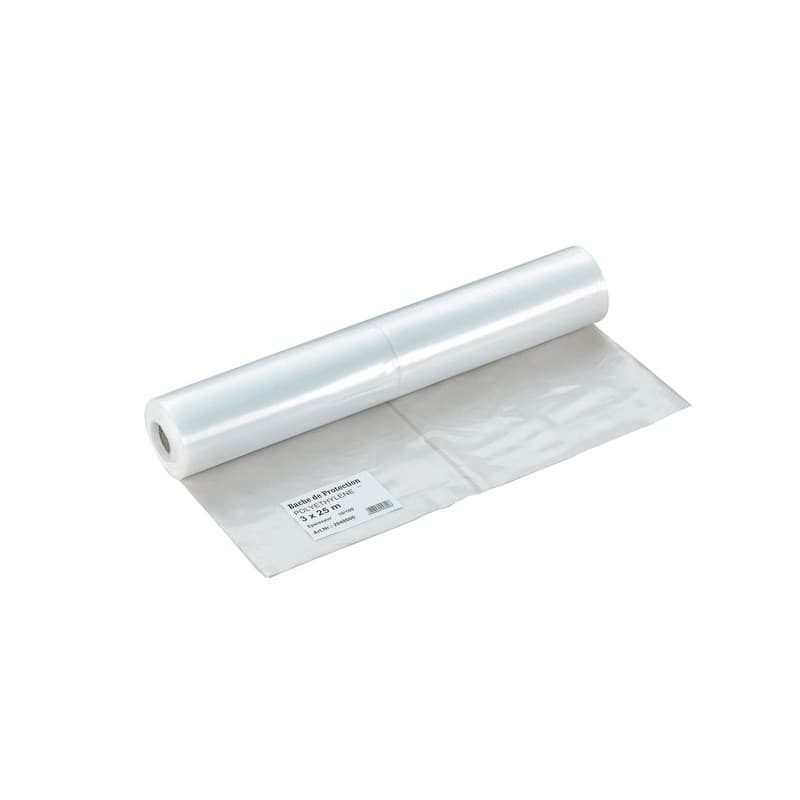 Bâche de protection en rouleau bâche de protection en rouleau 1 rouleau(x) de 25 mètre(s) linéaire oui polyéthylène 0.1 m 0.8 m - l'outil parfait marq
