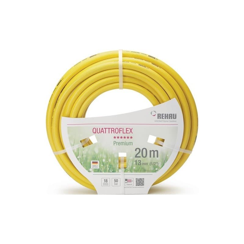 Tuyau d'arrosage quattroflex rehau 1 carton(s) de 50 mètre(s) linéaire tuyau d'arrosage quattroflex longueur 50 m - rehau