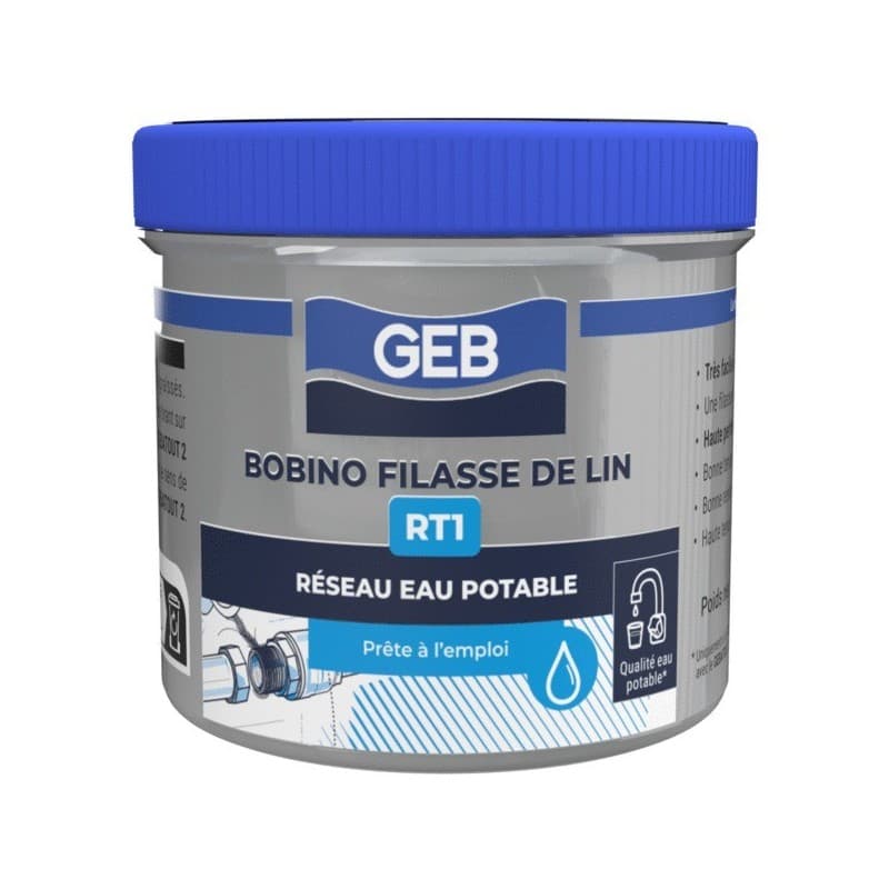 Filasse de lin en bobino 1 pot(s) de 80 gramme(s) filasse de lin bobino rt1 - geb sas