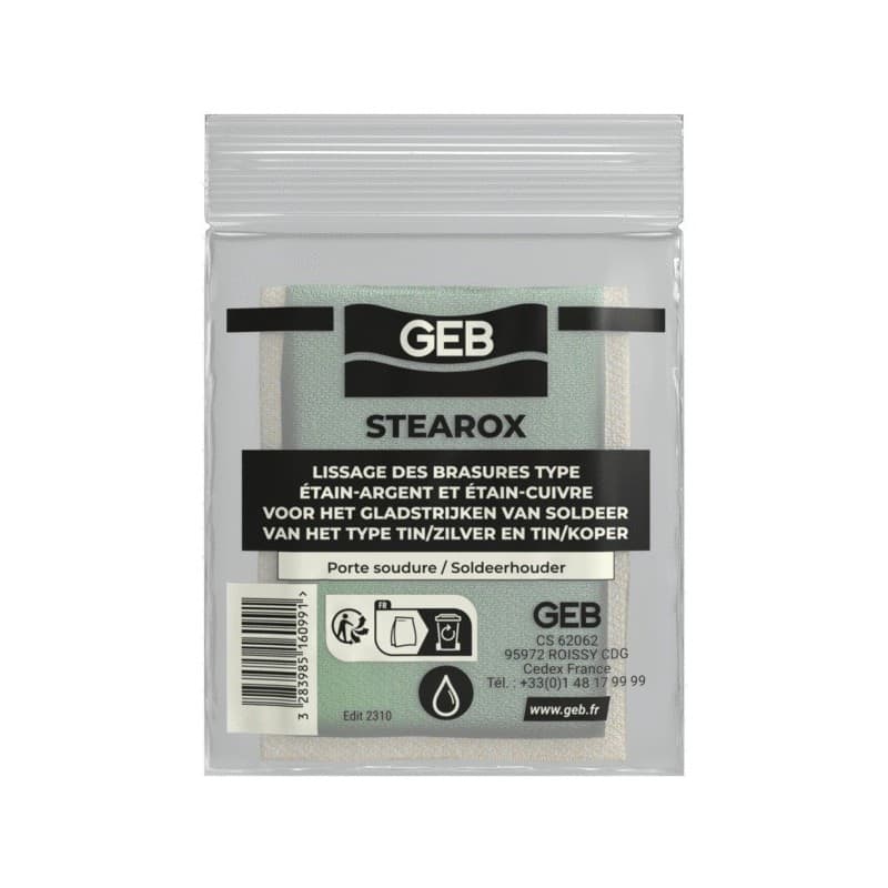 Porte soudure sous sachet stearox 1 sachet(s) porte soudure sous sachet stearox - geb sas