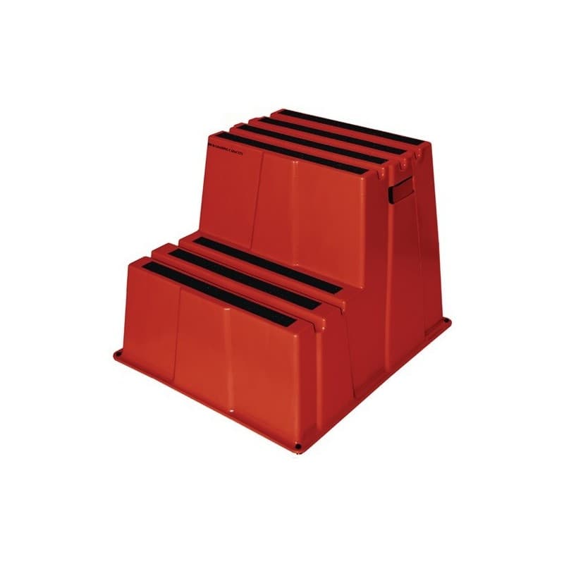 Marchepied pour charges lourdes 1 pièce(s) marchepied 2 hauteur 500mm plastique rouge - nw