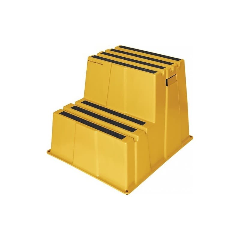 Marchepied pour charges lourdes 1 pièce(s) marchepied 2 hauteur 500mm plastique jaune - nw