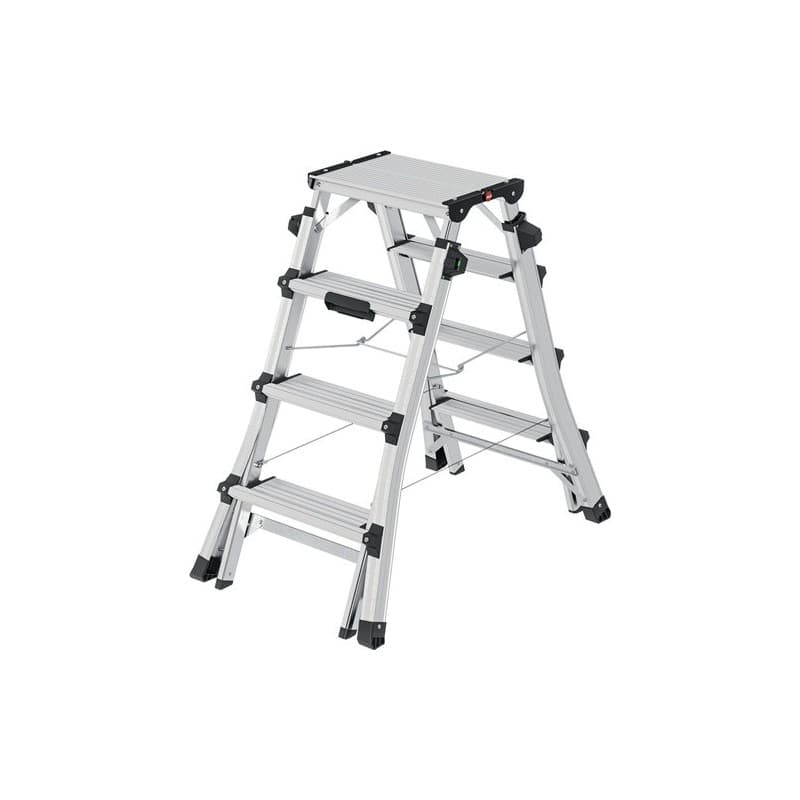 Échelle escabeau d100 topline marches aluminium 2x4 - 2x6 1 pièce(s) échelle escabeau d100 topline marches aluminium 2x4 - 2x6 - hailo