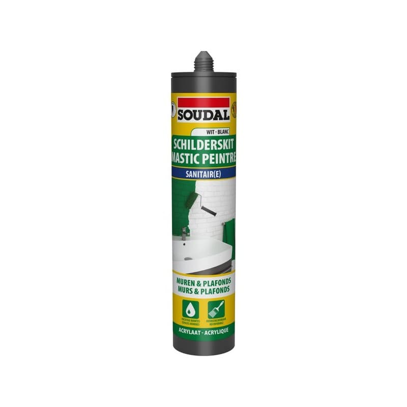 Mastic acrylique spécial salle de bain blanc pistolable oui acrylique non sanitaire mastic acrylique spécial salle de bain intérieur en milieu humide,